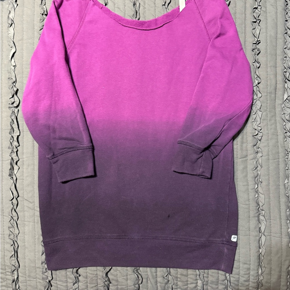 Purple Ombre Women's Fabletic Sweatshirt